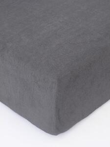 MK Lůžkoviny Froté prostěradlo do postýlky 60 × 120 cm - tmavě šedá