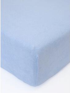 MK Lůžkoviny Froté prostěradlo do postýlky 60 × 120 cm - světle modrá