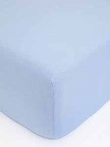 MK Lůžkoviny Jersey prostěradlo do postýlky Classic 70 x 140 cm – světle modrá