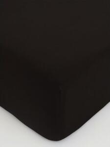 MK Lůžkoviny Jersey prostěradlo Classic 90 × 200 cm - tmavě hnědá