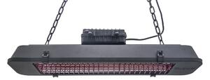 Závěsný terasový infrazářič, 2500 W, černý