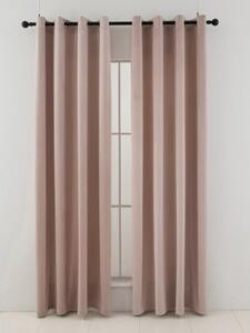 MK Lůžkoviny Sametové zatemňovací závěsy Cesar pudrové - 140 x 160 cm (2ks) - kroužky
