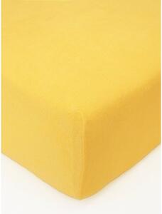 MK Lůžkoviny Froté prostěradlo 160 × 200 cm - hořčicová