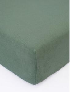 MK Lůžkoviny Froté prostěradlo 220 × 200 cm - olivové