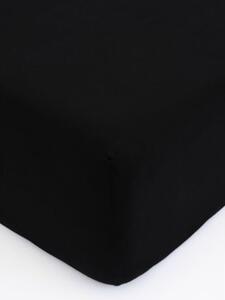 MK Lůžkoviny Jersey prostěradlo Classic 90 x 200 cm – černá