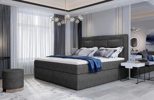 Boxspringová postel s úložným prostorem 160x200 TERIVO - tmavě šedá