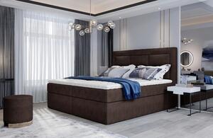 Boxspringová postel 140x200 TERIVO - hnědá