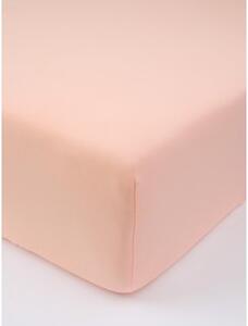 MK Lůžkoviny Jersey prostěradlo do postýlky s elastanem 70 × 140 cm – lososové