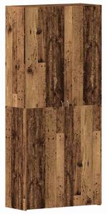 Skříň na obuv 80 x 35.5 x 180 cm Kompozitní dřevo Hnědá
