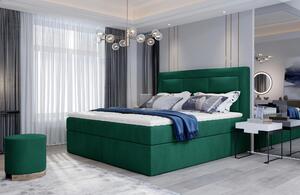 Boxspringová postel 140x200 TERIVO - zelená