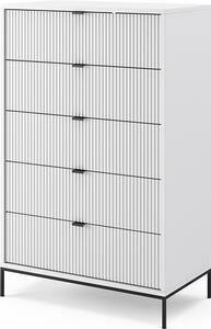 Komoda Vicco Eliza Bílá 76 x 120 cm s 5 zásuvkami, Model 49500