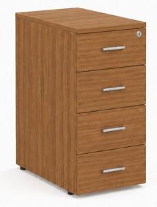 Kontejner Impress 40,6 x 60 cm - 4 zásuvky (ke stolu Impress 76 cm), ořech dijon