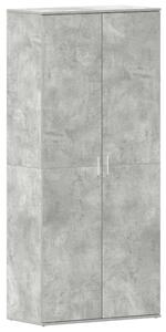 Skříň na obuv 80 x 39 x 178 cm Kompozitní dřevo Betonově šedá