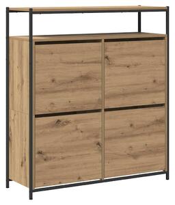 Skříň na obuv 100 x 34 x 112 cm kompozitní dřevo Artisanový dub