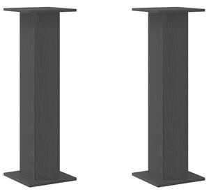 Stojan na rostliny 2 pcs Černý dub 30 x 30 x 95 cm