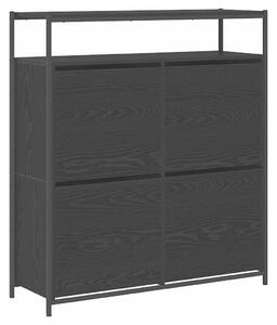 Skříň na obuv Černý dub 100 x 34 x 112 cm kompozitní dřevo