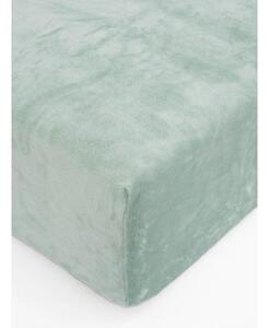 MK Lůžkoviny Prostěradlo mikroplyš Deluxe do postýlky 60 x 120 cm - mátové