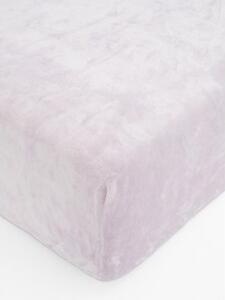 MK Lůžkoviny Prostěradlo mikroplyš Deluxe do postýlky 60 x 120 cm - lila