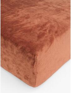 MK Lůžkoviny Prostěradlo mikroplyš Deluxe 140 × 200 cm – terakota
