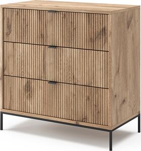 Komoda Vicco Eliza Dub Viking 80 x 81.2 cm se 3 zásuvkami, Model 49499