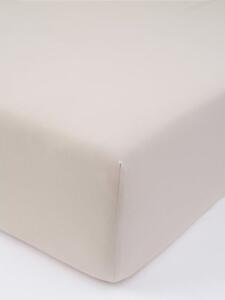 MK Lůžkoviny Jersey prostěradlo do postýlky s elastanem Deluxe 60 × 120 cm – přírodní