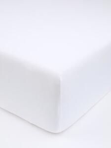 MK Lůžkoviny Jersey prostěradlo do postýlky s elastanem Deluxe 70 × 140 cm – bílá