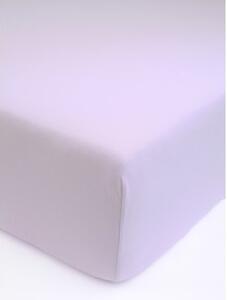 MK Lůžkoviny Jersey prostěradlo s elastanem Deluxe 90 × 200 cm – lila