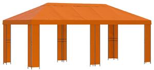 Zahradní altán 6 x 3 m Oranžová Polyester a ocel 190