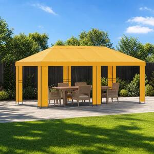 Zahradní altán 6 x 3 m Žlutá Polyester a ocel 190 gsm 3376014