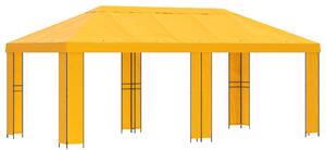 Zahradní altán 6 x 3 m Žlutá Polyester a ocel 190