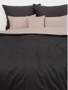 MK Lůžkoviny Saténové povlečení - Diana DUO antracitová/cappuccino 140 × 200 cm, 70 x 90 cm