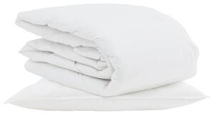 Letní přikrývka s polštářem 2 pcs Bílá Peří