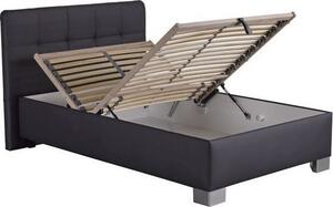 Falco Čalouněná postel Kelvin 140x200, s úložným prostorem, šedá
