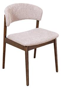 Designová jídelní židle Wadeline béžová / hnědá