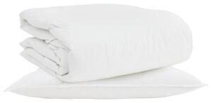 2-in-1 Duvet s polštářem 2 pcs Bílá Peří