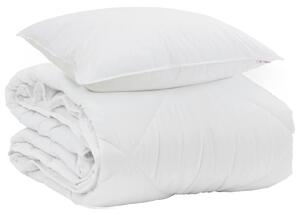 Letní přikrývka s polštářem 2 pcs Bílá Mikrovlákno