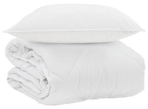Letní přikrývka s polštářem 2 pcs Bílá Mikrovlákno