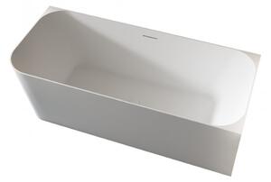 CERANO - Volně stojící akrylátová vana Brilante, pravá - bílá - 170x75 cm