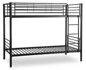 Patrová postel Rakobi 90 x 200 cm, černá