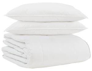 Zimní přikrývka s polštářem 3 pcs Bílá Peří
