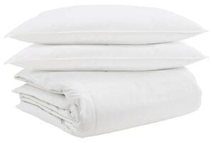Sada přikrývek s polštářem 3 pcs Bílá Peří