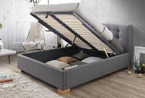 Casarredo - Komfort nábytek Čalouněná postel COPENHAGEN 160x200, s úložným prostorem