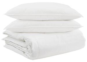Sada přikrývek s polštářem 3 pcs Bílá Peří