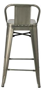 Židle barová Niort Back short 66cm metalická