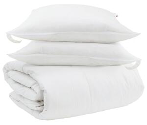 Sada přikrývek s polštářem 3 pcs Bílá Peří