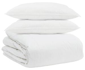 Sada přikrývek s polštářem 3 pcs Bílá Peří