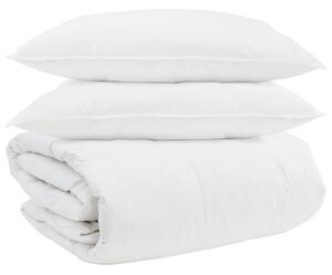 Sada přikrývek s polštářem 3 pcs Bílá Peří