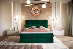 Dvoulůžková postel Endy 160x200 cm Barva: Zelená - Kronos 19