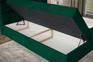 Kontinentální postel Endy 180x200 cm Barva: Zelená - Kronos 19