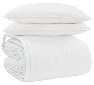 Sada přikrývek s polštářem 3 pcs Bílá Peří